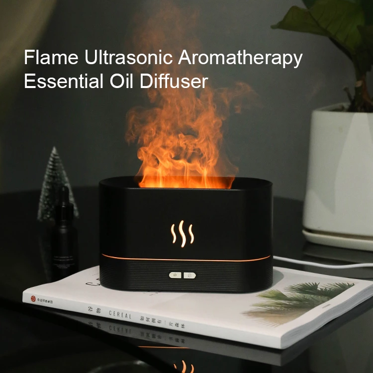 Warm Healing Essential! Simulated Flame Aromatherapy Diffuser, Warm Ritual Sense Without Open Flames