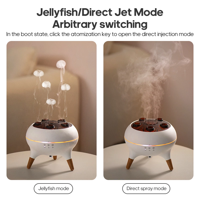 Ocean Healing at Home!  Creative Jellyfish Smoke Ring Aromatherapy Diffuser,  Creative Home Essential