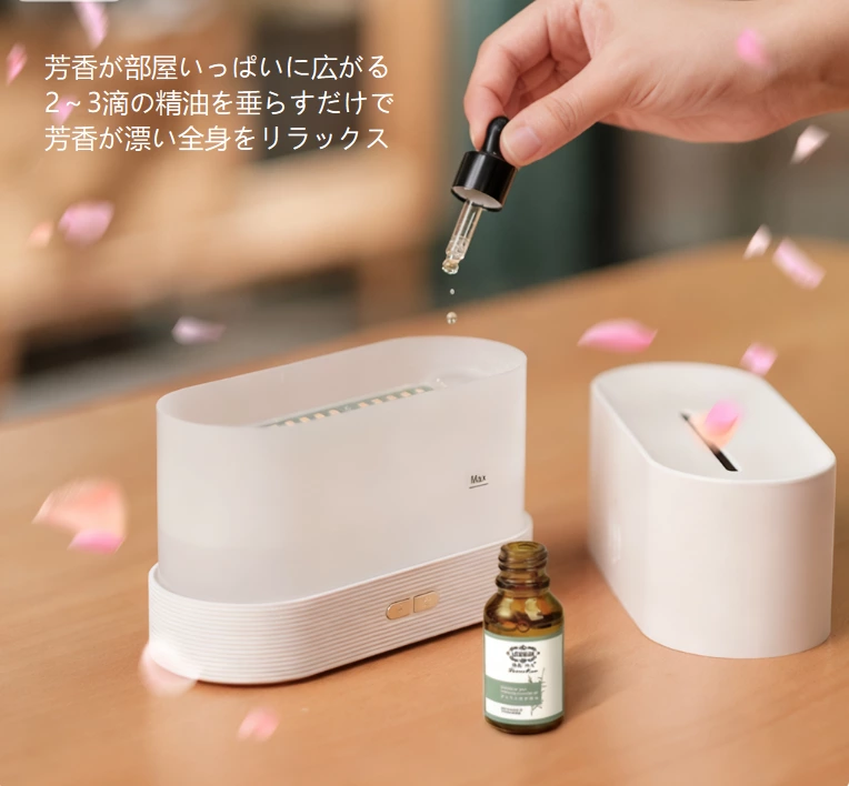 暖かいヒーリング神器！シミュレーションフレームアロマディフューザー、明火なしでも暖かい儀式感