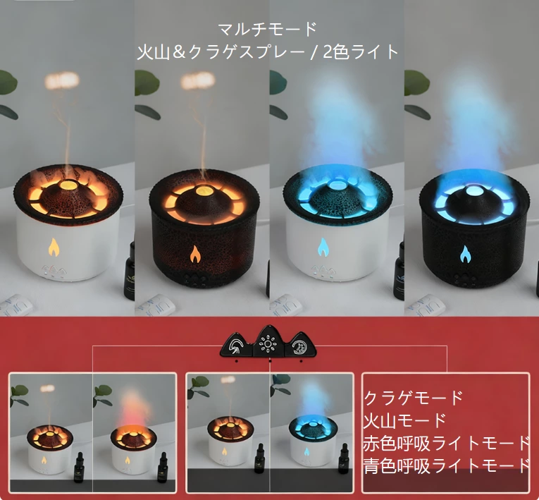 海底ヒーリング感が登場！クリエイティブクラゲスモークリングアロマディフューザー、趣味と質感の両立