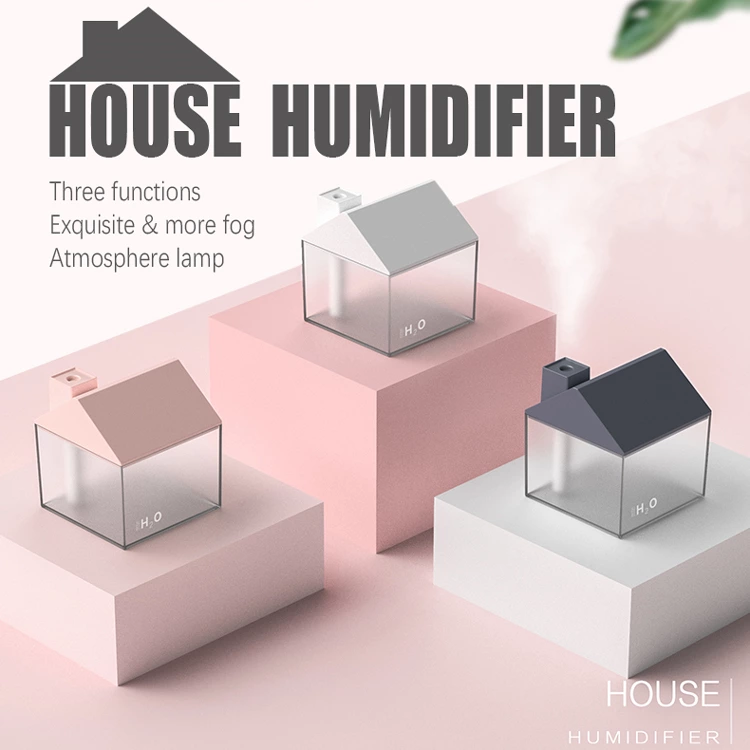 Cute Multi-Function House Humidifier Fan + Night Light in One Suitable for All Scenarios