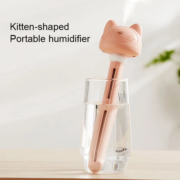 Cute Cat Portable Humidifier!Tankless Humidifier, Ultra-Portable + Safe for All Scenarios