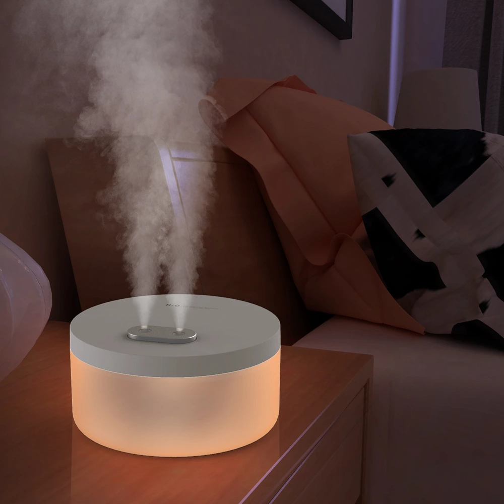 Wireless Humidification Freedom! Dual-Spray Portable Humidifier for All Scenarios