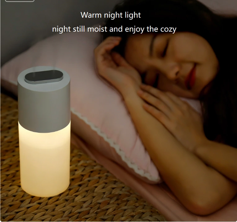 Dual-Spray Wireless Humidification Freedom! Portable Humidifier, Warm Light + Portable for All Scenarios