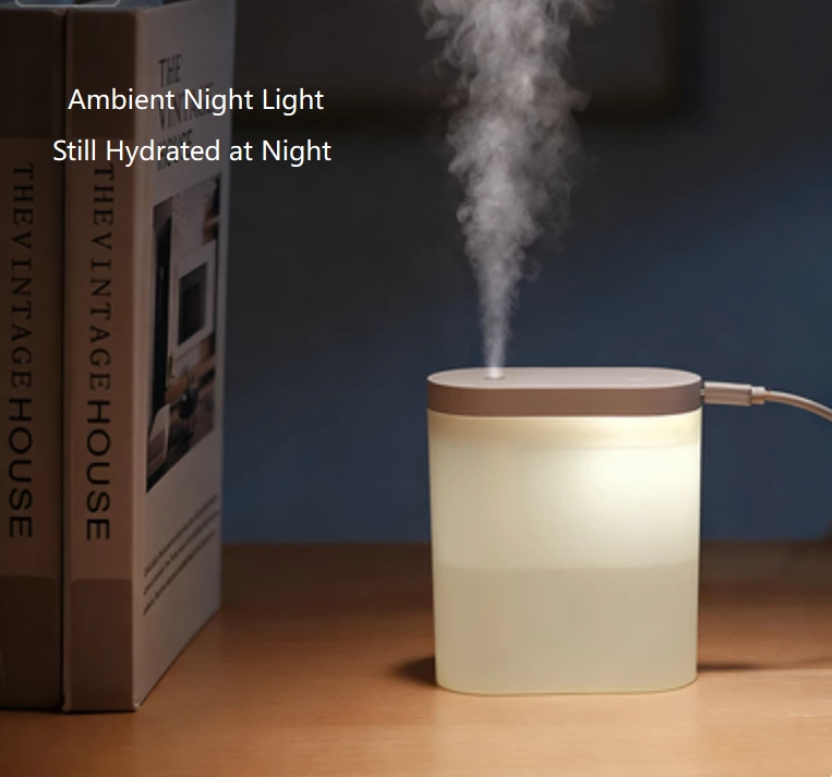 Mini Quiet Humidifier Essential! Portable Humidifier, Warm Light Dual-Mode for All Scenarios