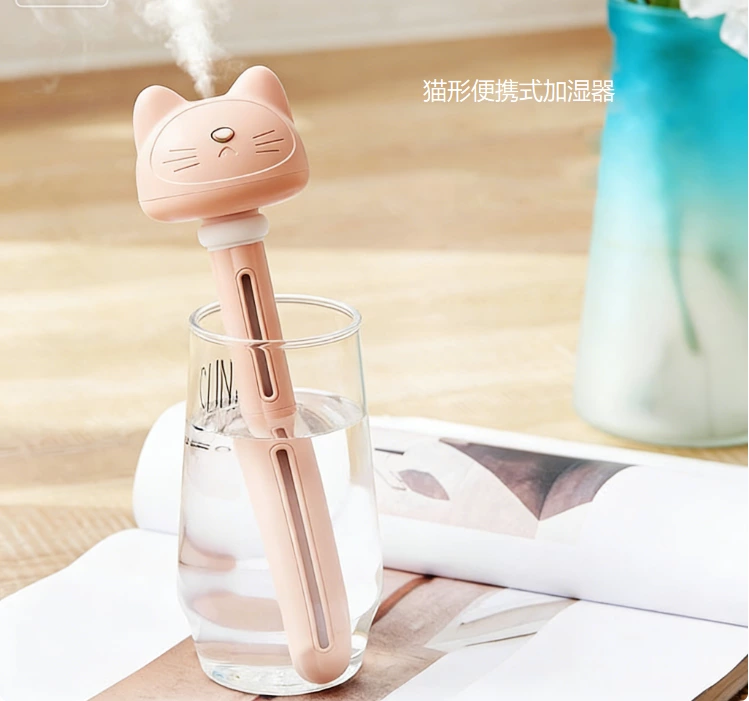 萌猫随身加湿！无水箱加湿器，极致便携 + 安全适配全场景