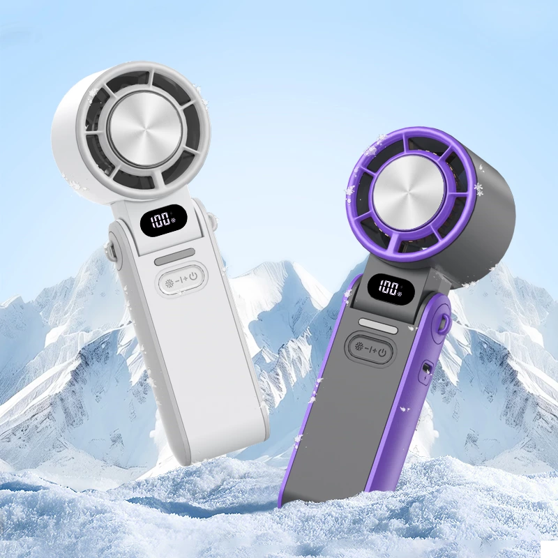 High-Speed Handheld Cooling Fan with Ice Compress | The New Benchmark for Outdoor Travel Cooling