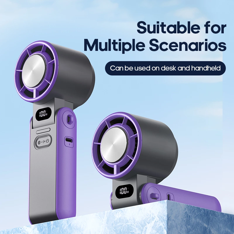 High-Speed Handheld Cooling Fan with Ice Compress | The New Benchmark for Outdoor Travel Cooling