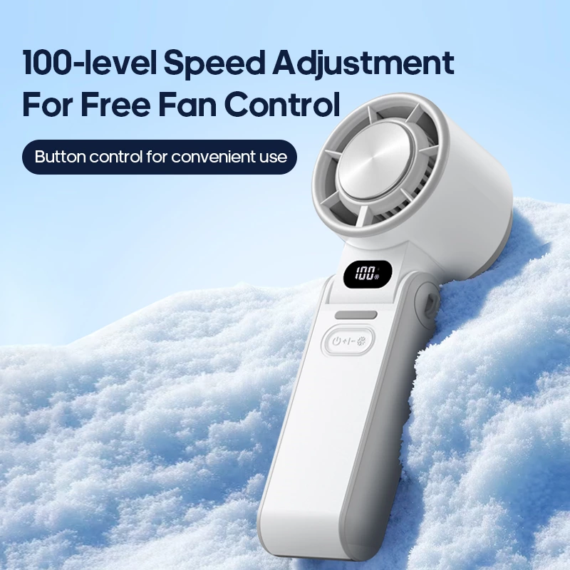 High-Speed Handheld Cooling Fan with Ice Compress | The New Benchmark for Outdoor Travel Cooling