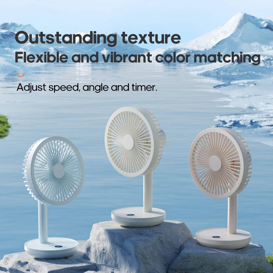 120° Auto-Oscillating Desktop Fan｜Digital Multi-Speed Control, Perfect for Home, Office, and Commercial Use