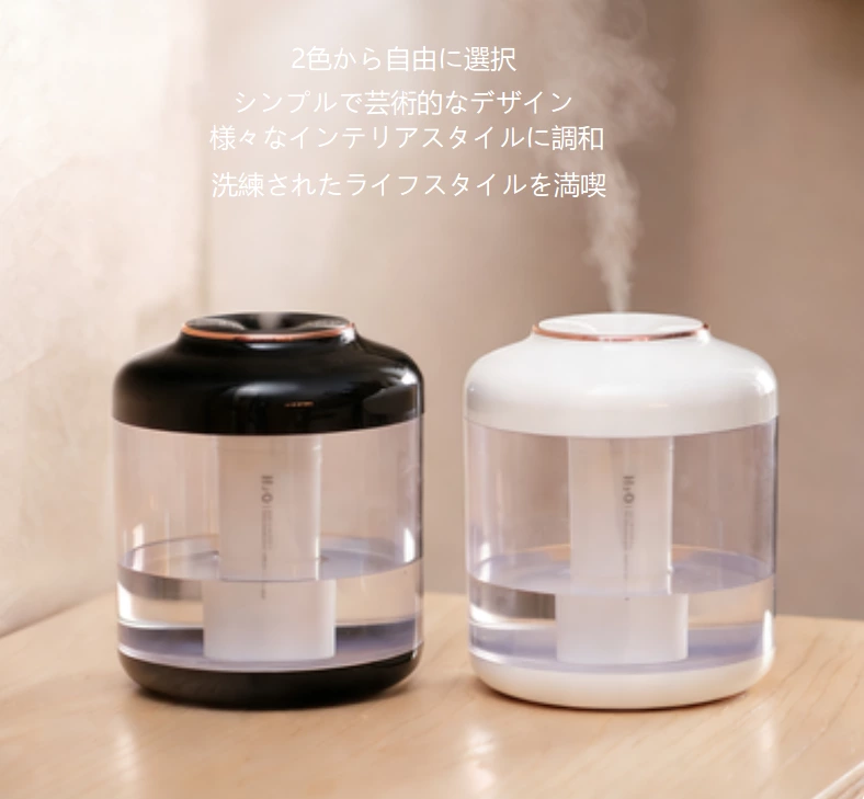 長時間連続加湿可能！ワイヤレス大容量ハイミディファイヤー、30㎡広域カバー