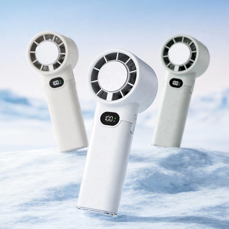 High-Speed Handheld Fan with Ice Cooling | Semiconductor Instant Cooling Technology, The New Benchmark for Multi-Scenario Cooling