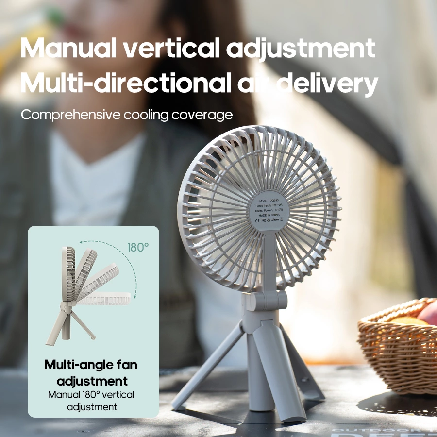 Multi-Scene Handheld & Desktop Fan | Foldable Tripod Design, Unlock All-Round Cooling