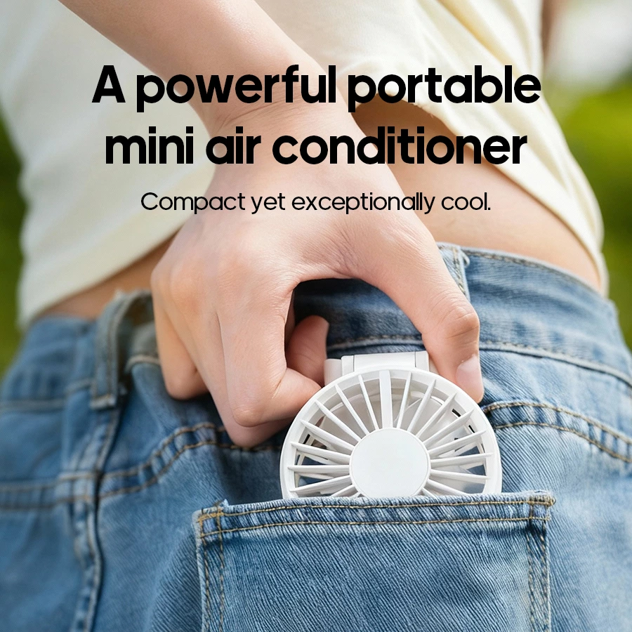 3-in-1 Foldable Mini Fan | 180° Folding Technology, Palm-Sized Cooling for All Scenes