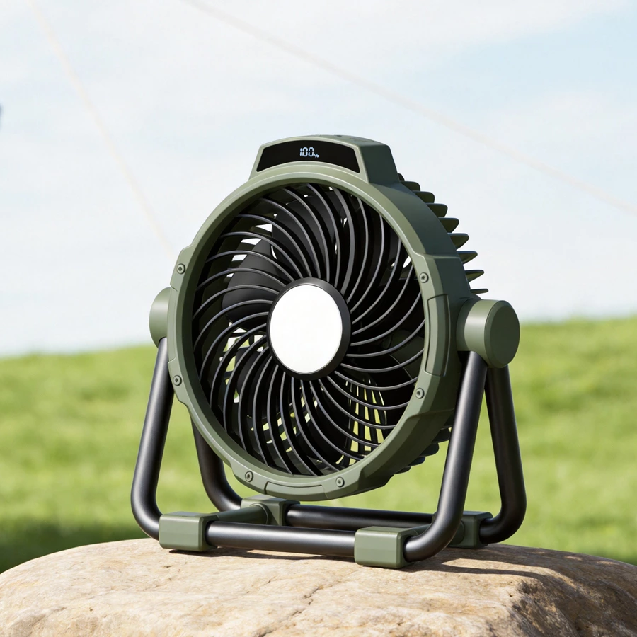 Premium Outdoor Camping Fan | Desktop & Hanging 2-in-1, Long-Lasting Multi-Function Outdoor Cooling Flagship