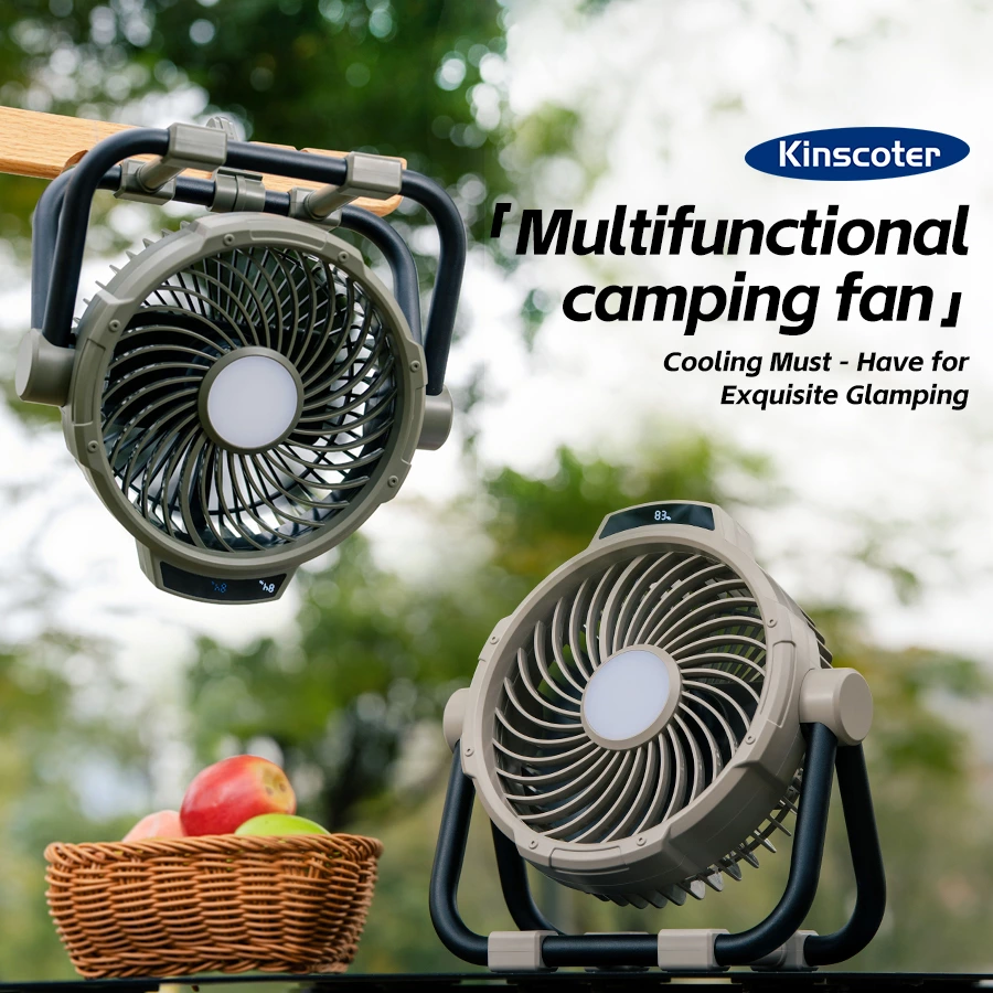 Premium Outdoor Camping Fan | Desktop & Hanging 2-in-1, Long-Lasting Multi-Function Outdoor Cooling Flagship
