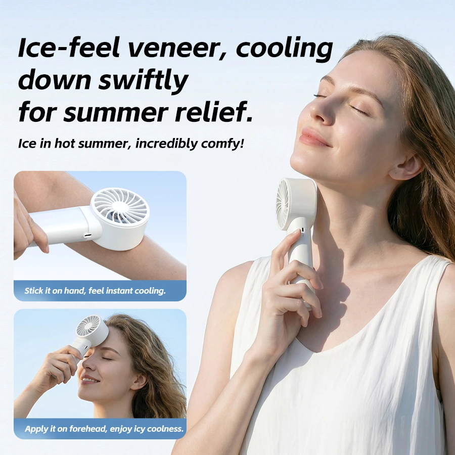 High-Speed Ice-Cool Handheld Fan | 100-Speed Adjustment + Smart Display, New Benchmark for Portable Cooling