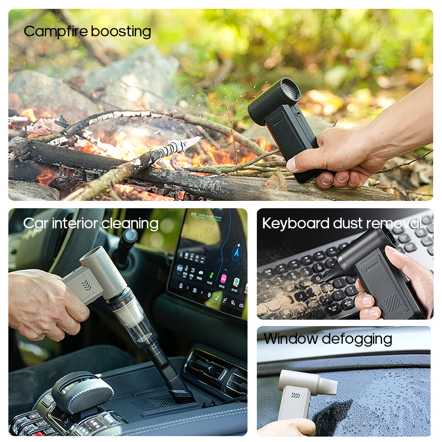 Multifunctional High-Speed Turbo Fan | 2-in-1 Air Blower & Vacuum, All-Purpose Tool for Outdoor, Car & Office