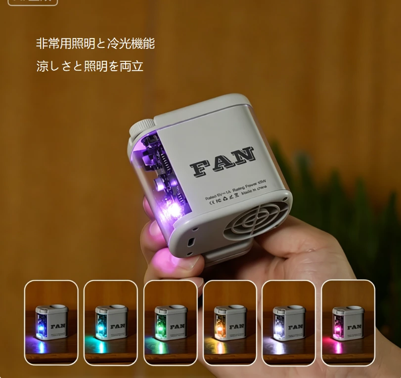 3-in-1 ミニ携帯扇風機｜ネック / クリップ / ウエストマウント 3 モード、16000RPM 高速 全シーンクーリング神器