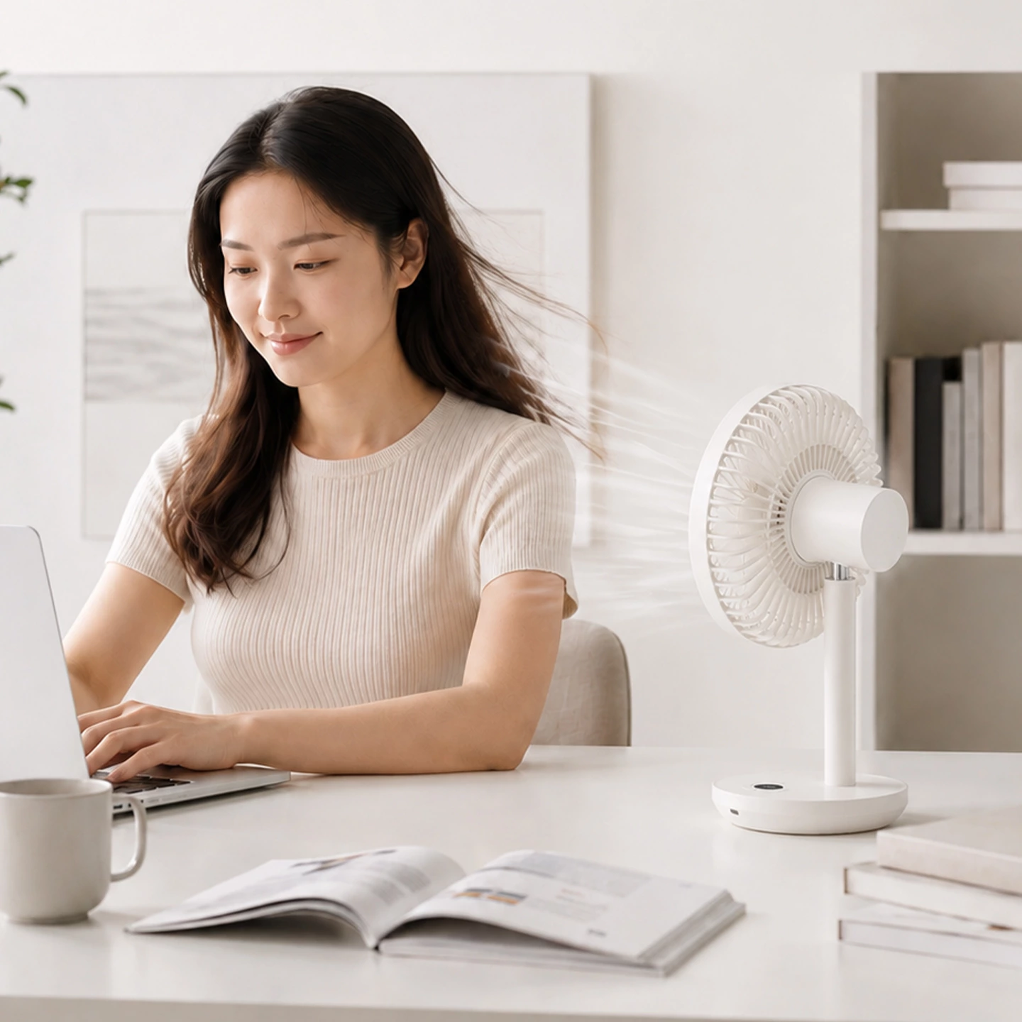 KC-F17 Rechargeable Oscillating Desk Fan