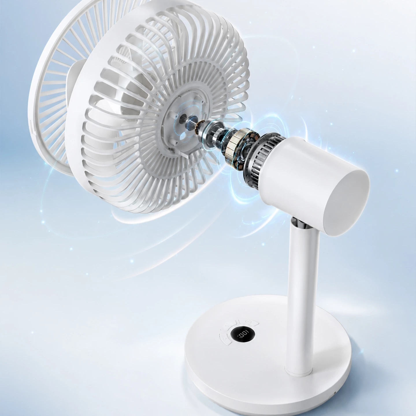 KC-F17 Rechargeable Oscillating Desk Fan