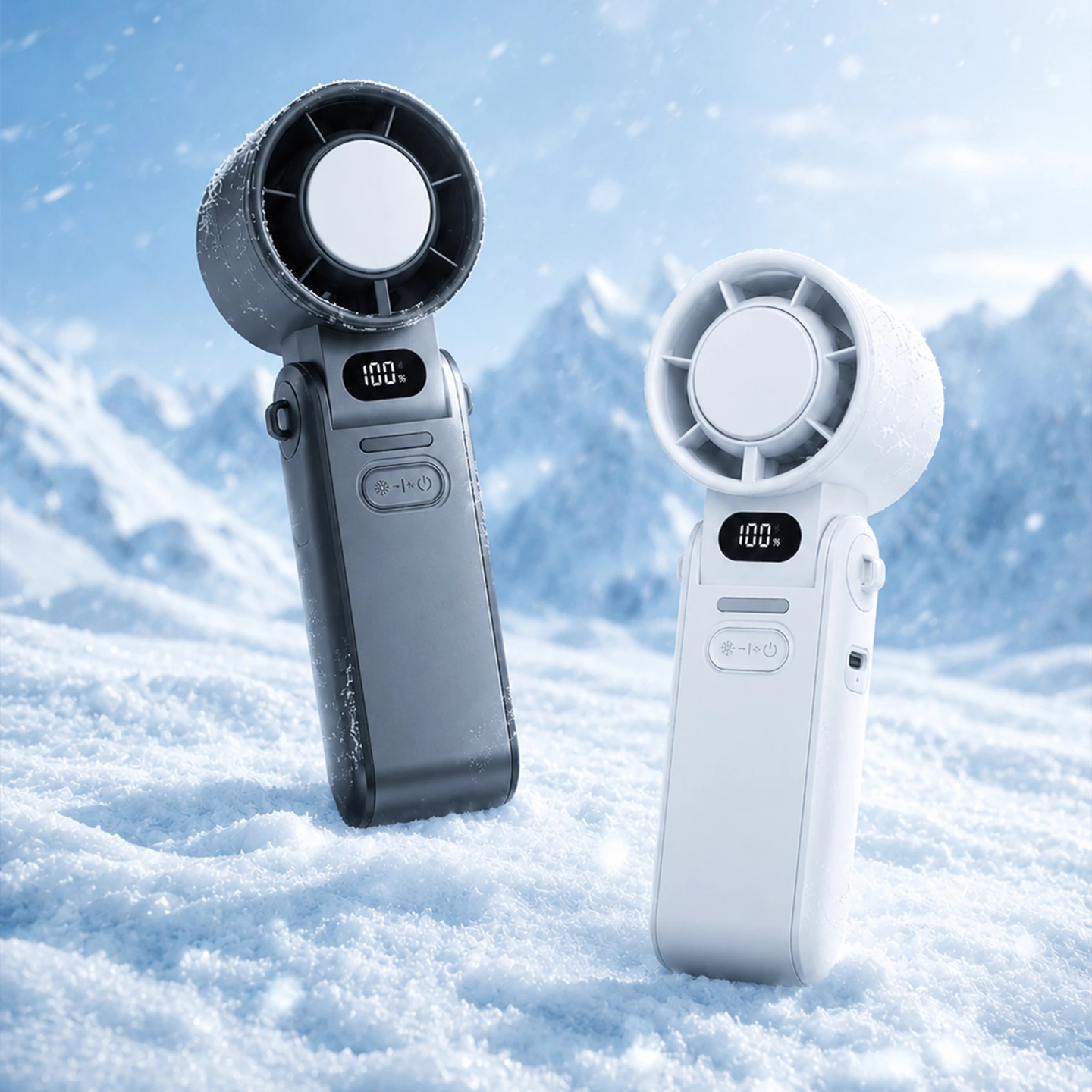 KC-F53K High-Speed Handheld Cooling Fan with Semiconductor Cooling Plate