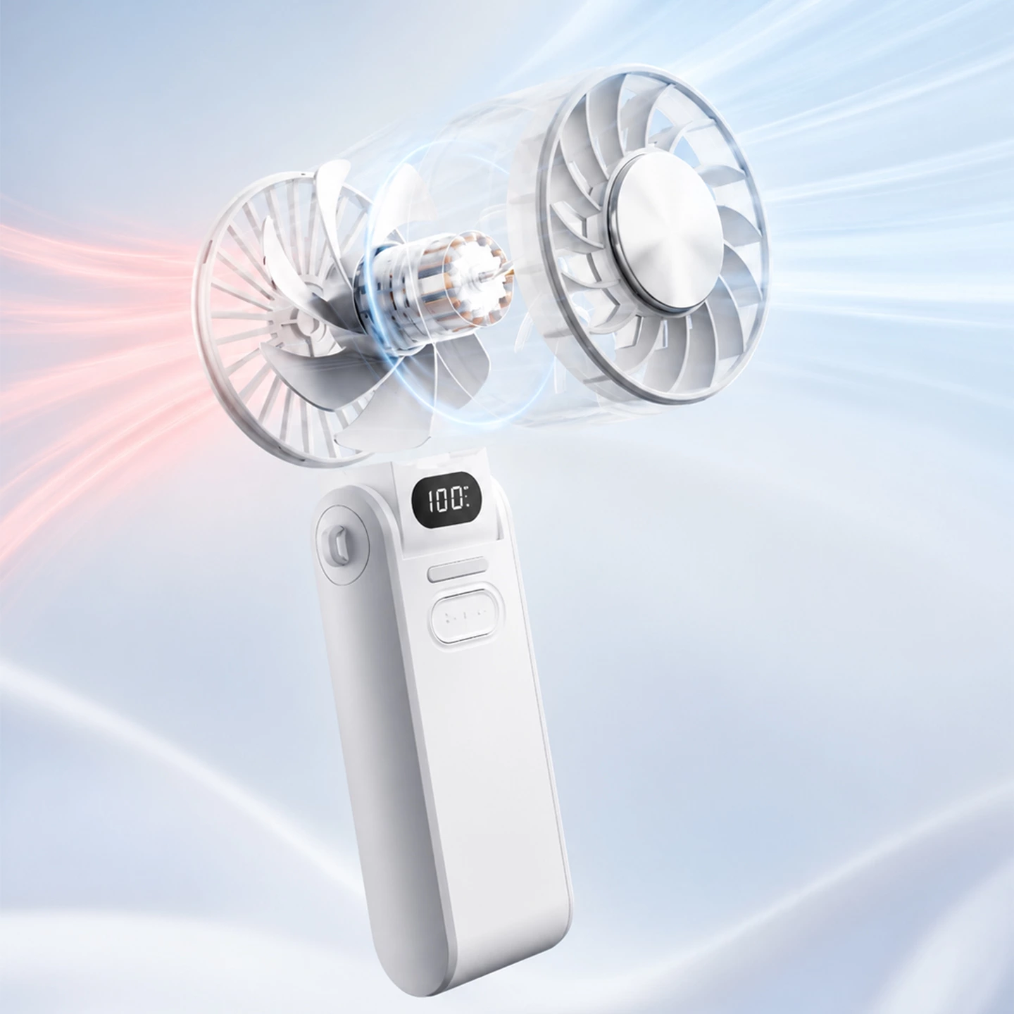 KC-F58 High-Speed Handheld Cooling Fan with Semiconductor Cooling Plate