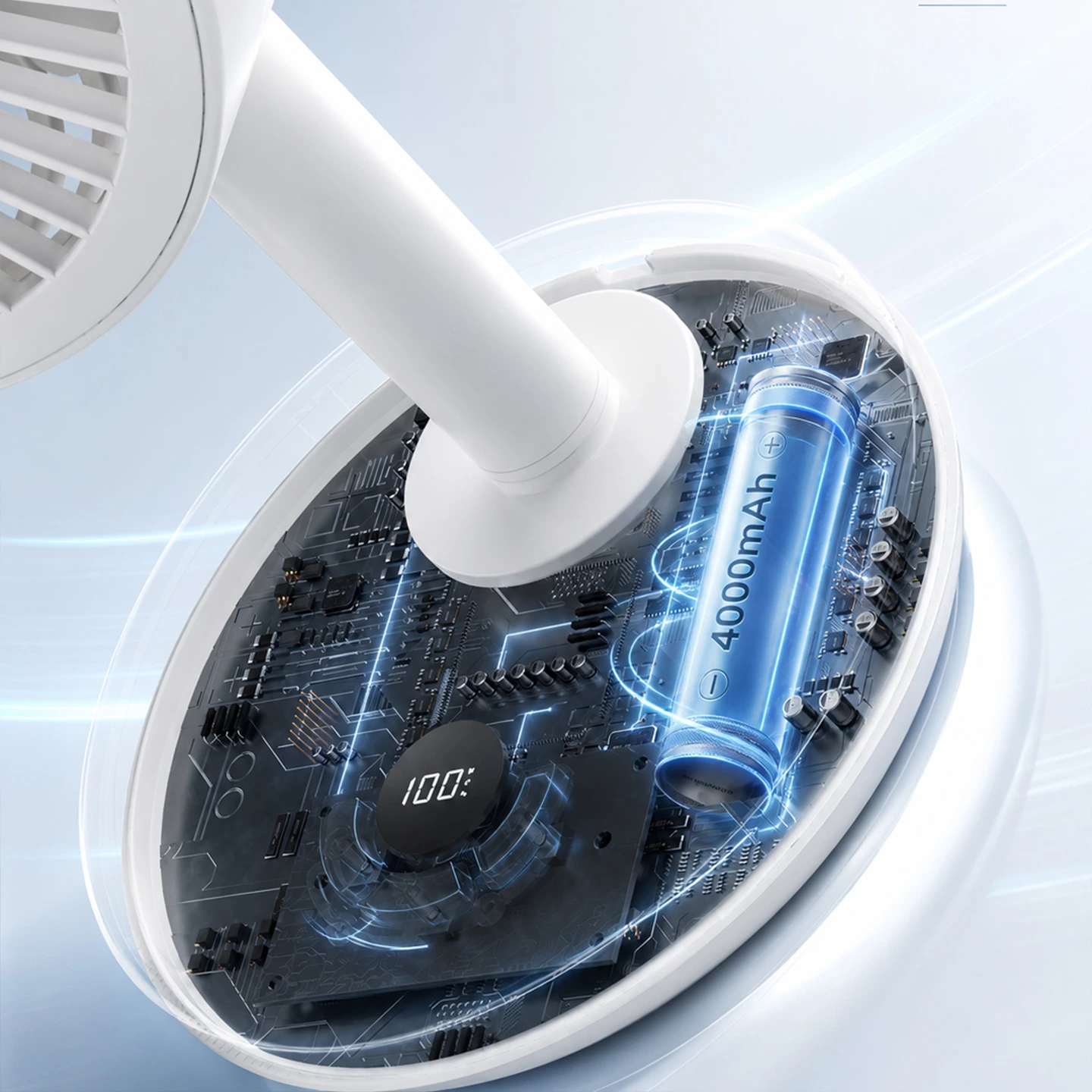 KC-F17 Rechargeable Oscillating Desk Fan