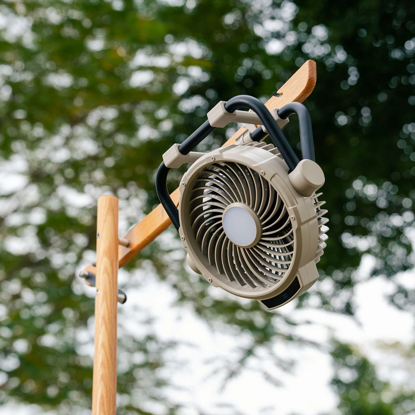 KC-F97 Rechargeable Outdoor Camping Fan with LED Light