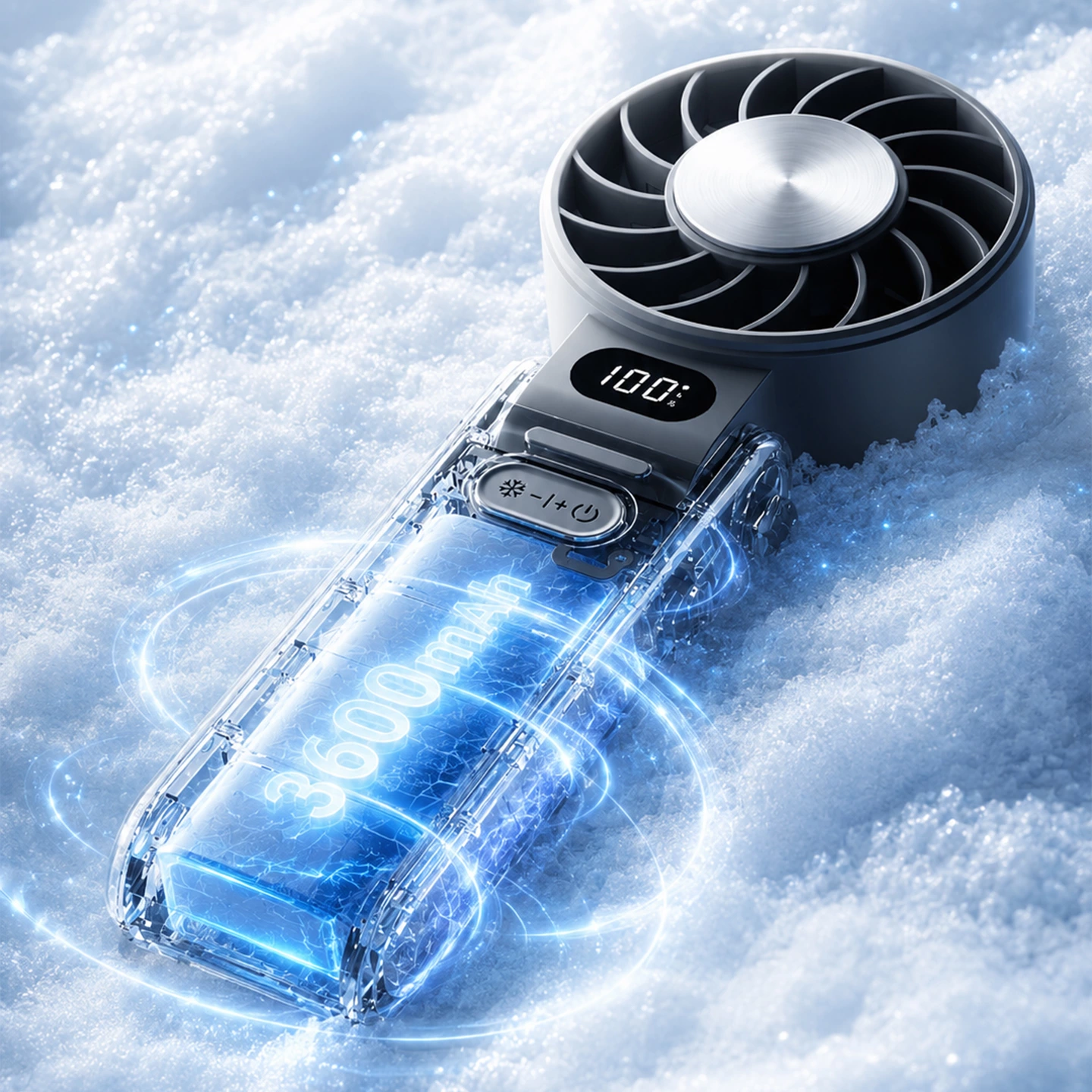 KC-F58 High-Speed Handheld Cooling Fan with Semiconductor Cooling Plate