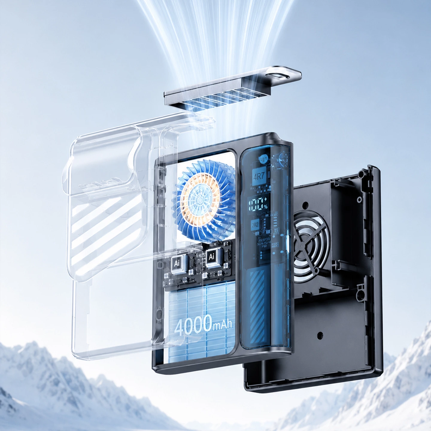 KC-F66 Ultra-Slim Wearable Waist Fan