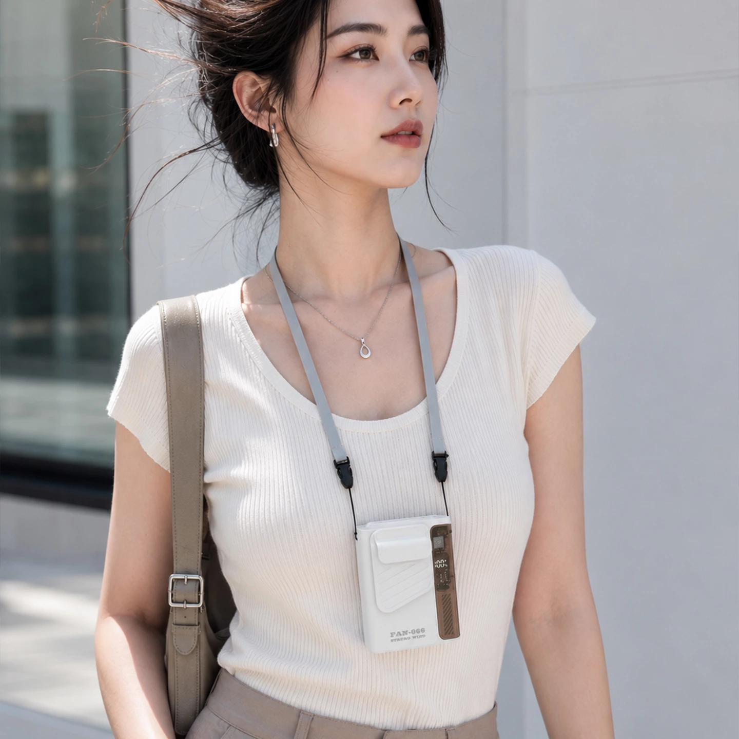 KC-F66 Ultra-Slim Wearable Waist Fan