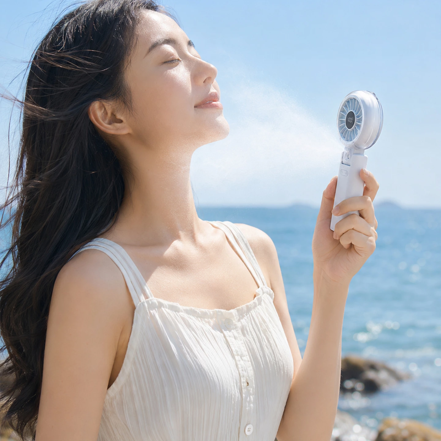 KC-F19 Foldable Handheld Misting Fan