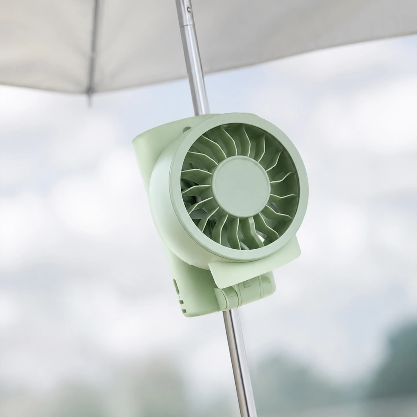 KC-F62 4-in-1 Foldable Handheld Fan with Umbrella Mount