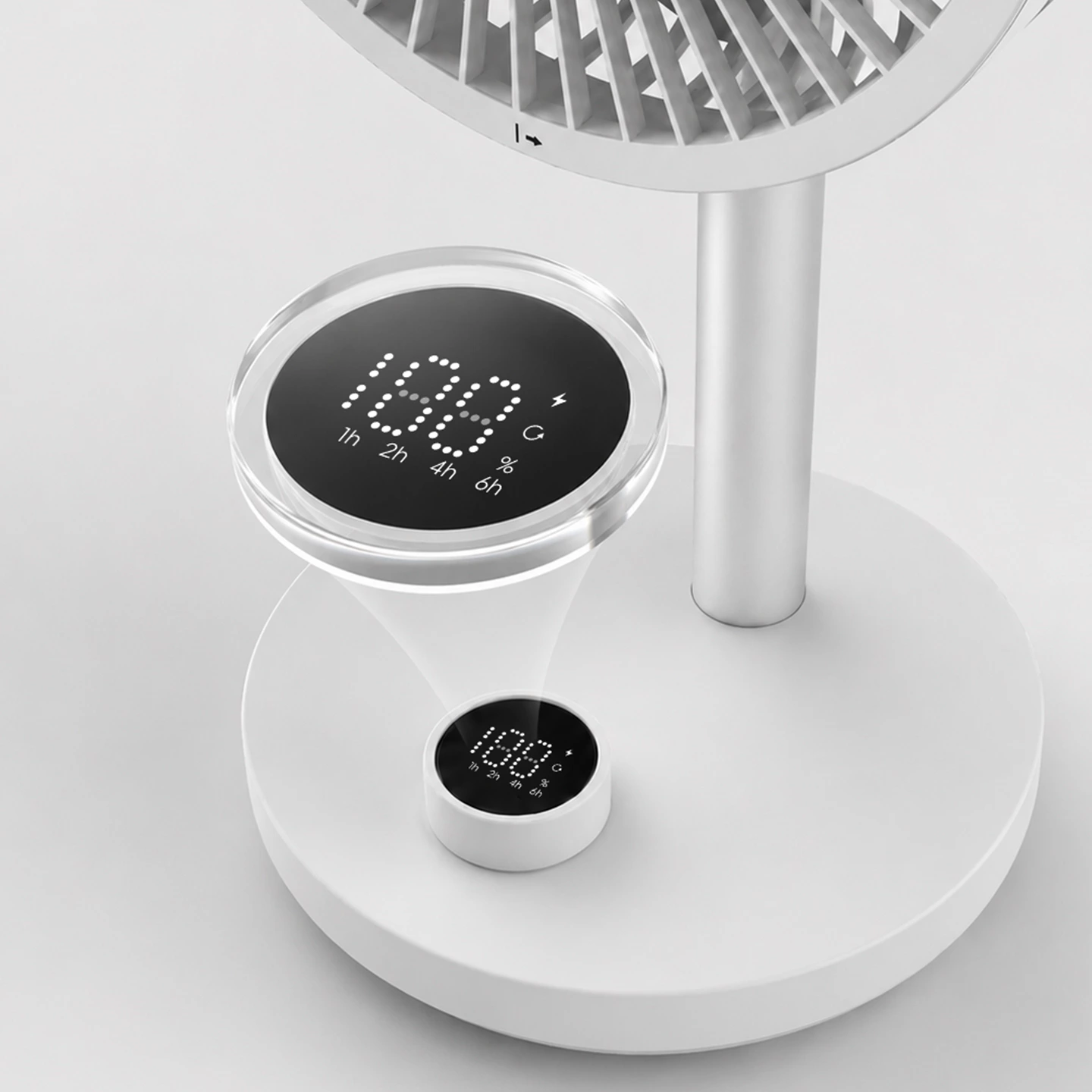 KC-F17S Rechargeable Oscillating Desk Fan