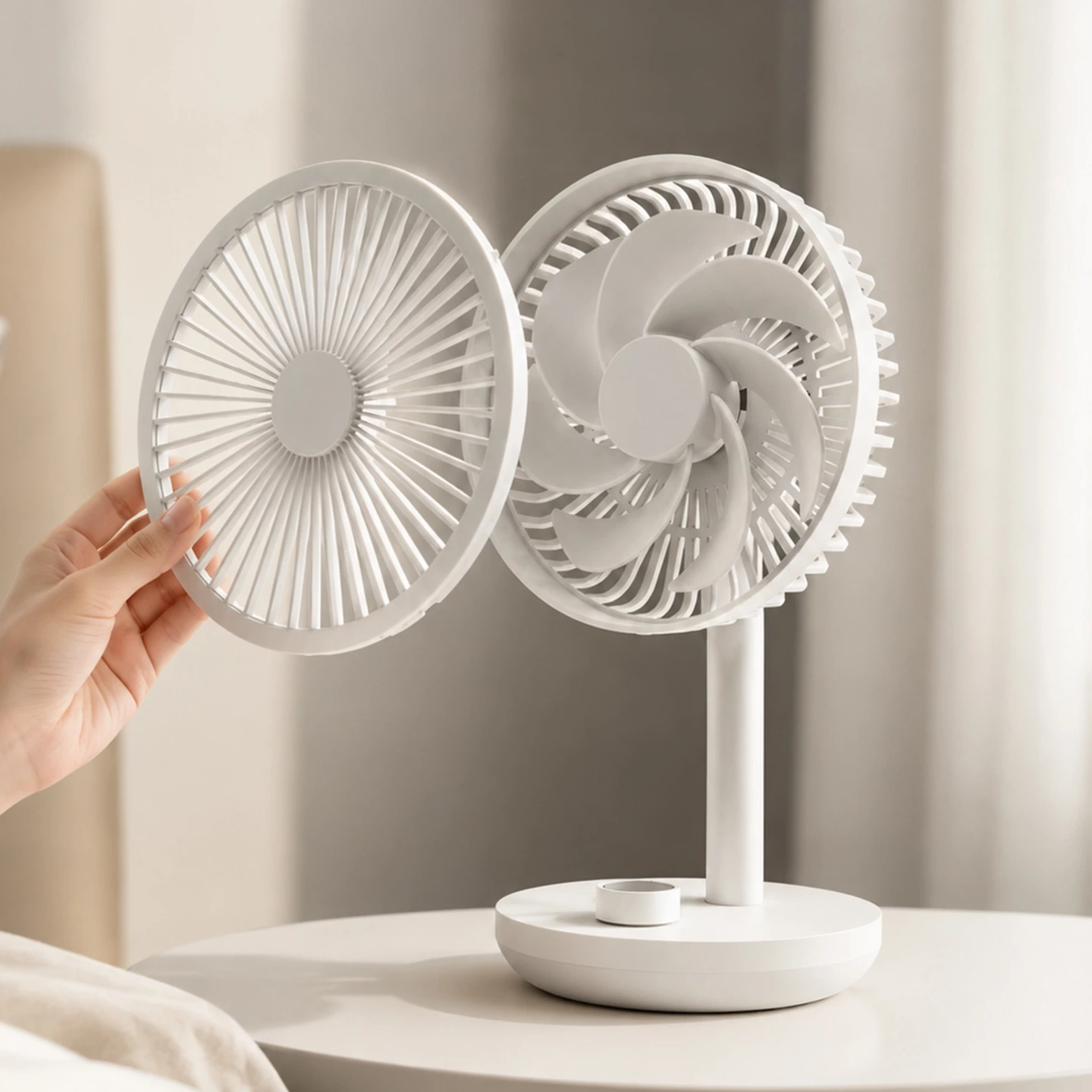 KC-F17S Rechargeable Oscillating Desk Fan