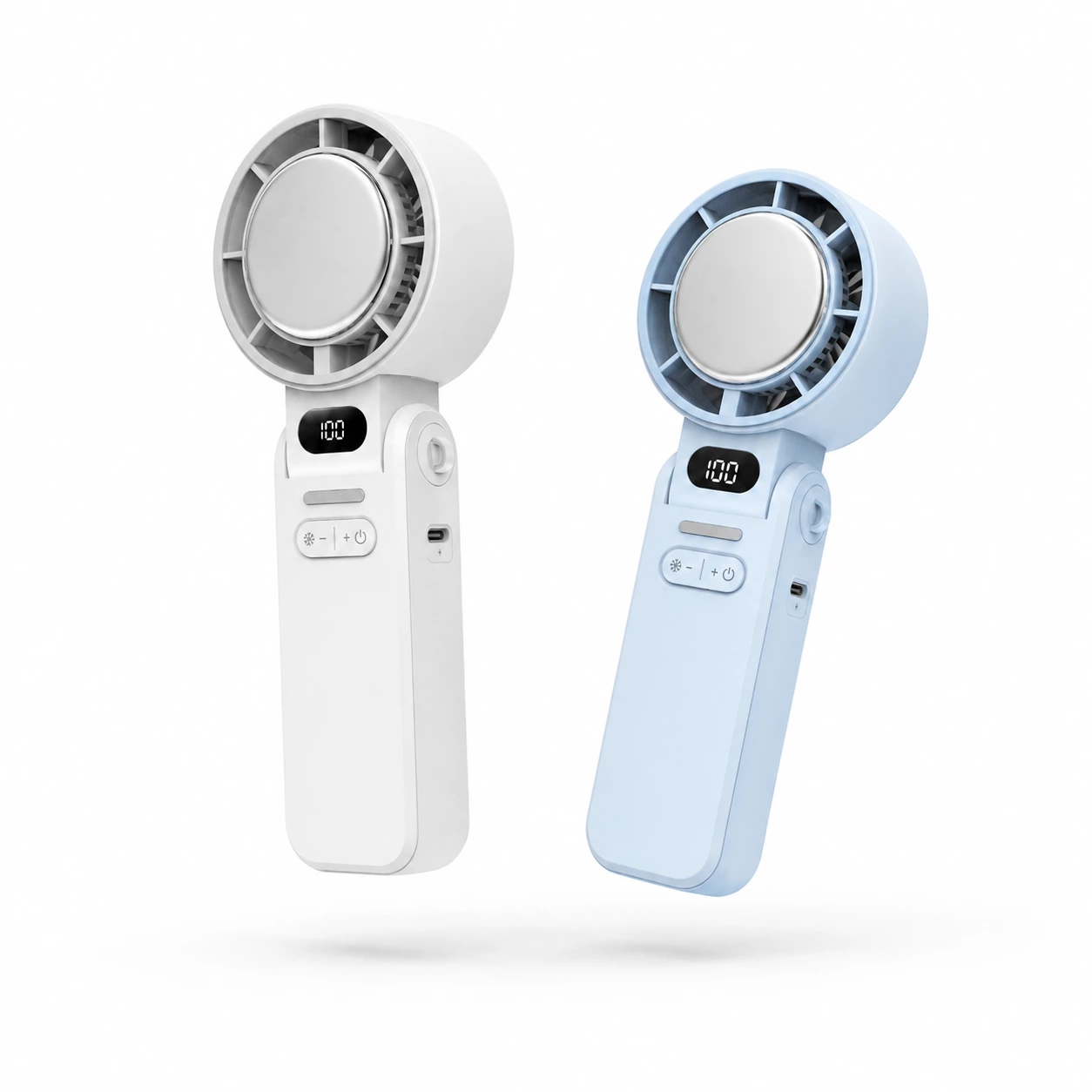 KC-F57 High-Speed Handheld Cooling Fan with Extra-Large Cooling Plate