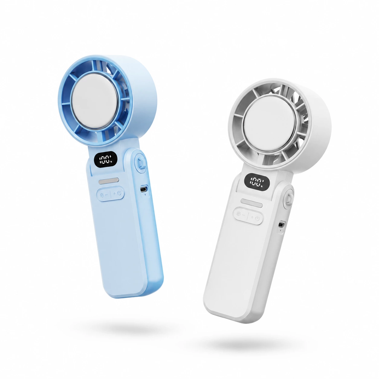 KC-F57 High-Speed Handheld Cooling Fan with Extra-Large Cooling Plate